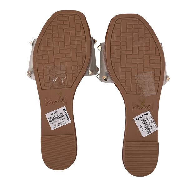 NWOB Qupid Hazy Studded Slide Flat Sandals Size 6.5 - Picture 8 of 8
